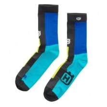 CALCETINES HUSQVARNA 100% DISCOVER NEGRO/AZUL/TRQUESA