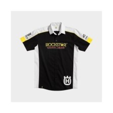 CAMISA HUSQVARNA REPLICA TEAM ROCKSTAR NEGRA