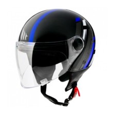 CASCO MT OF501 STREET SCOPE D7 AZUL BRILLO